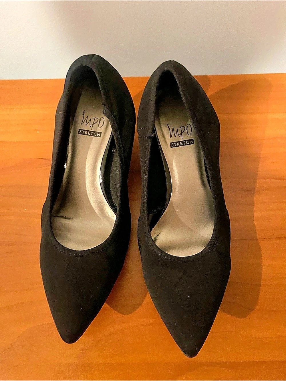 MVP Stretch Pointed-Toe Heels in Black